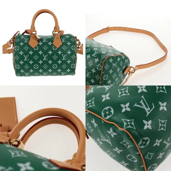 LOUIS VUITTON Monogram Speedy P9 Bandouliere 25 Bag Green M24423 LV Auth 139... - Picture 13 of 15